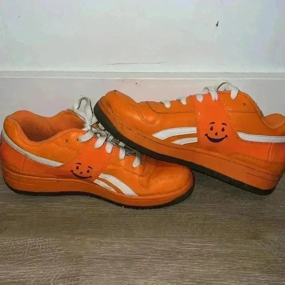 Rare Reebok Classic Kool-Aid Pro Legacy Mandarin Orange Men’s Athletic Shoe - Picture 5 of 9